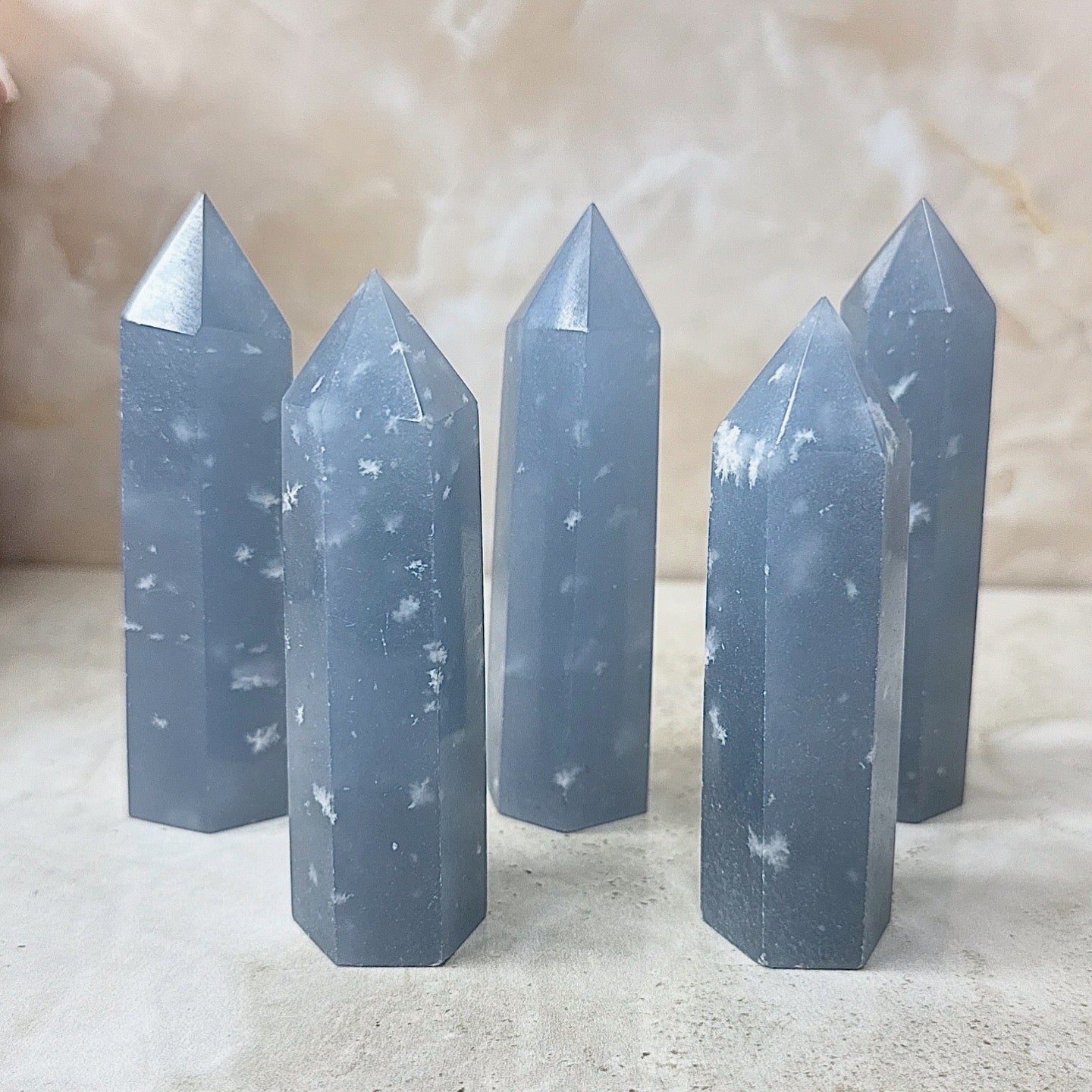 High Quality Angelite Tower