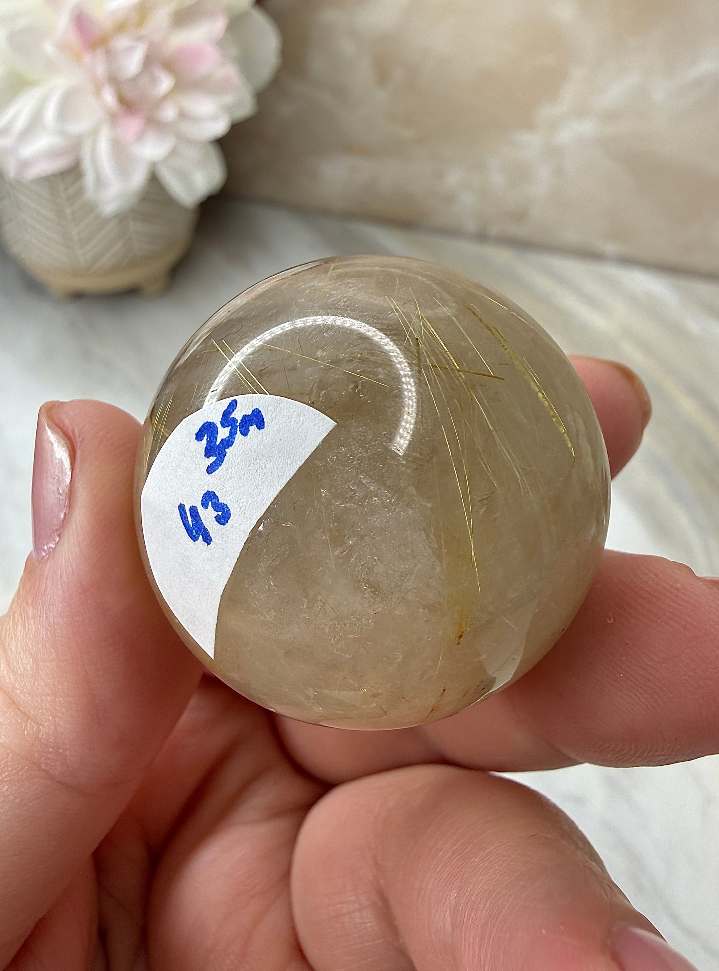 Rutile Sphere 35mm from Brazil