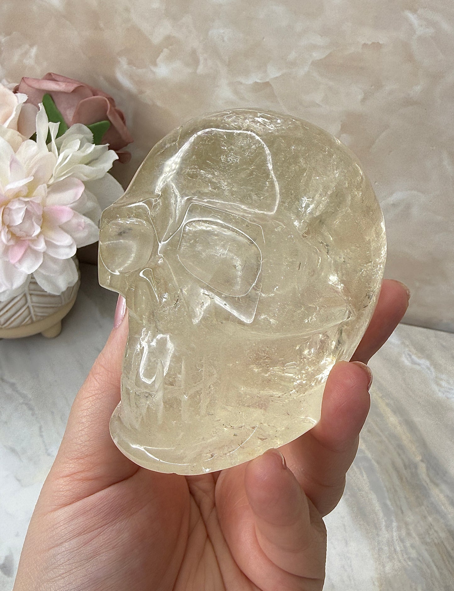 Citrine Skull from Brazil