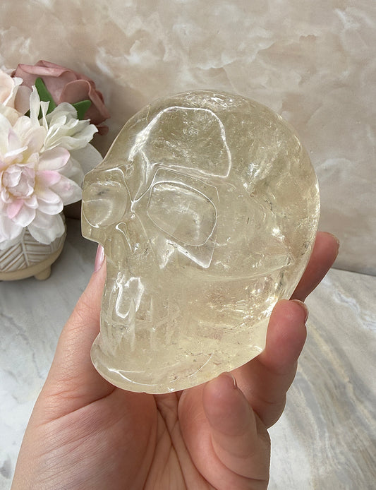 Citrine Skull from Brazil
