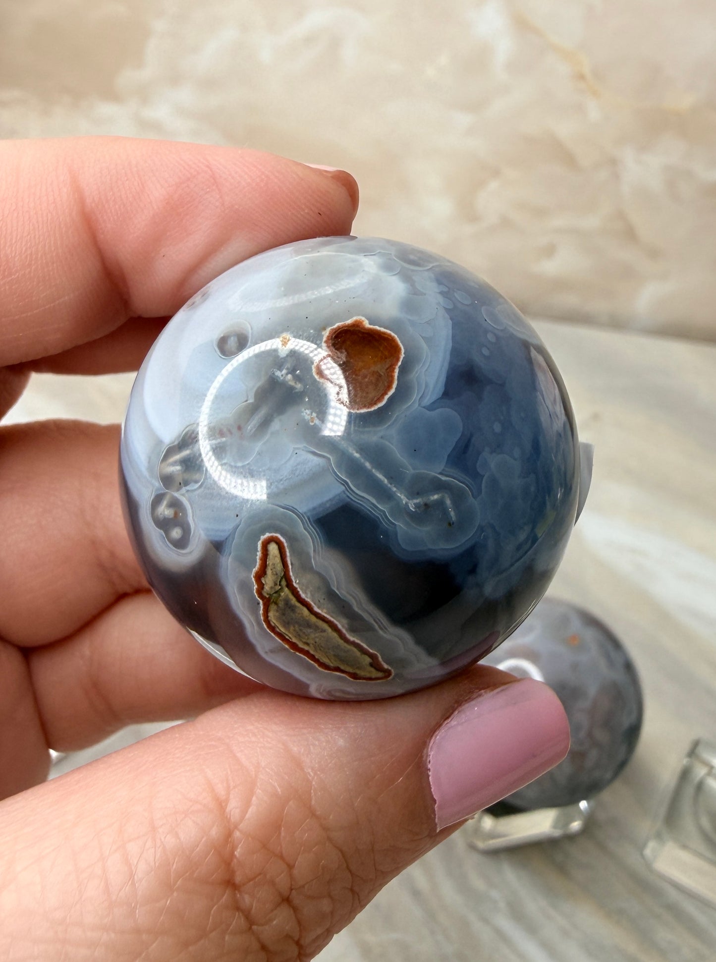 Swazi Agate Sphere