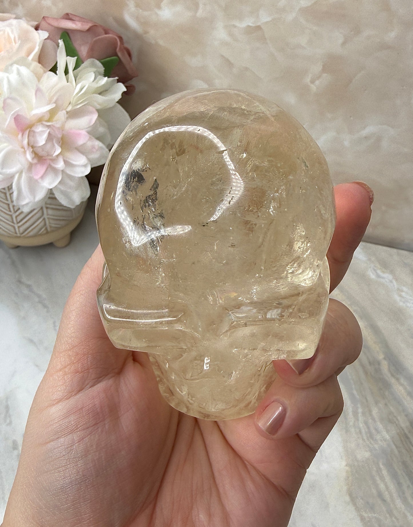 Citrine Skull from Brazil