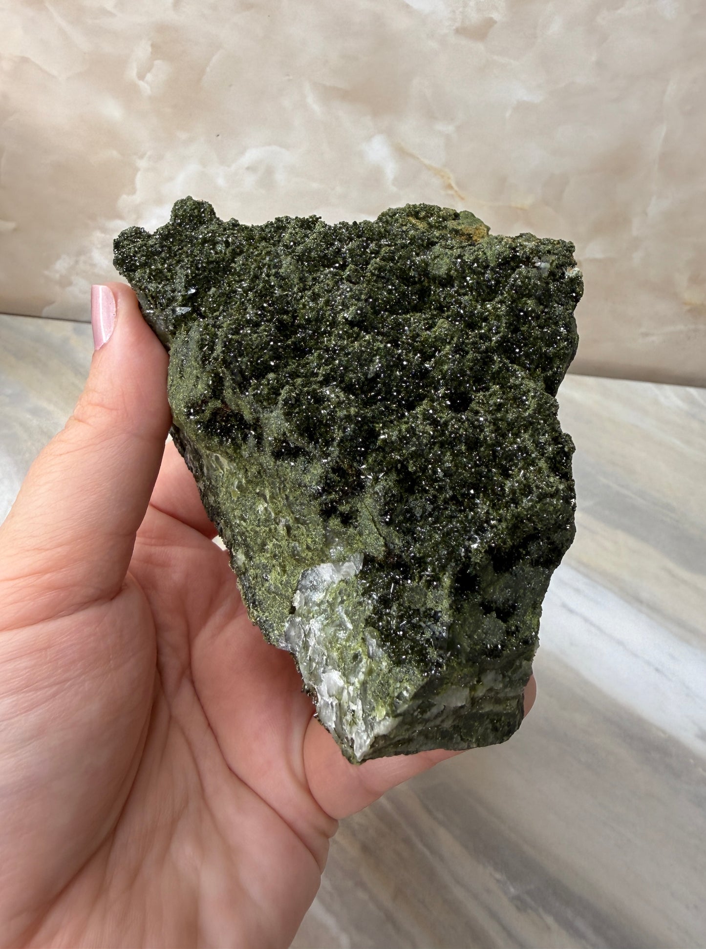 Epidote & Quartz Cluster from Turkey