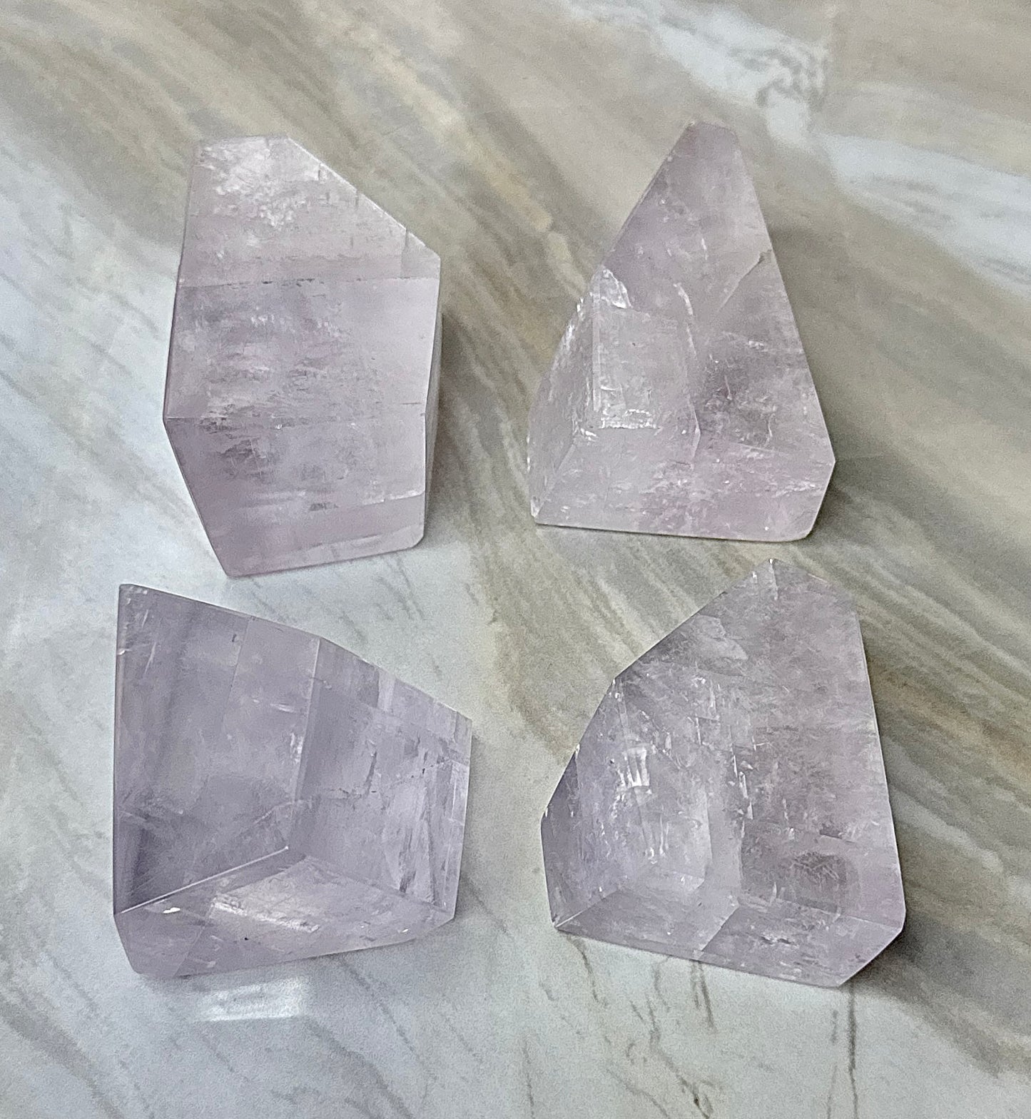 Fully Polished Purple Calcite from Madagascar