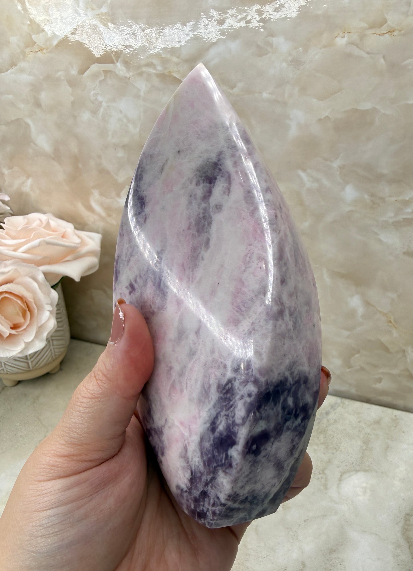 Rare Pink Sodalite Flame