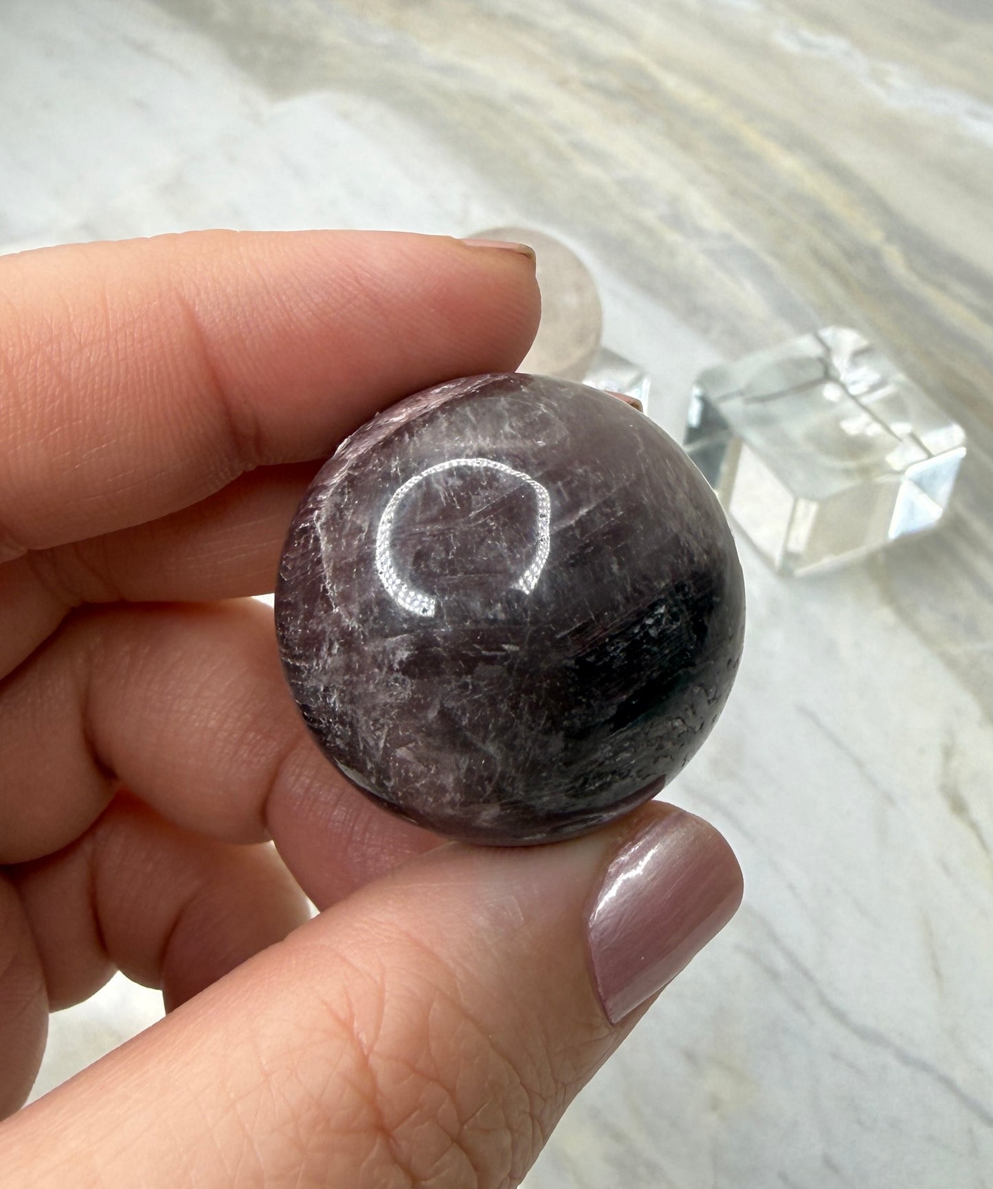 Pink Lithium Sphere from Brazil