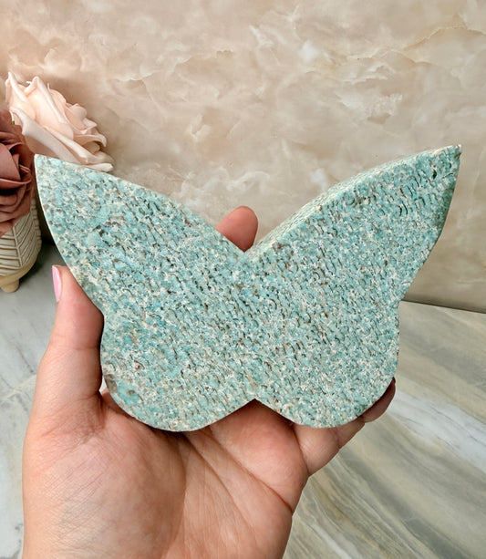 Amazonite Self-standing Butterfly