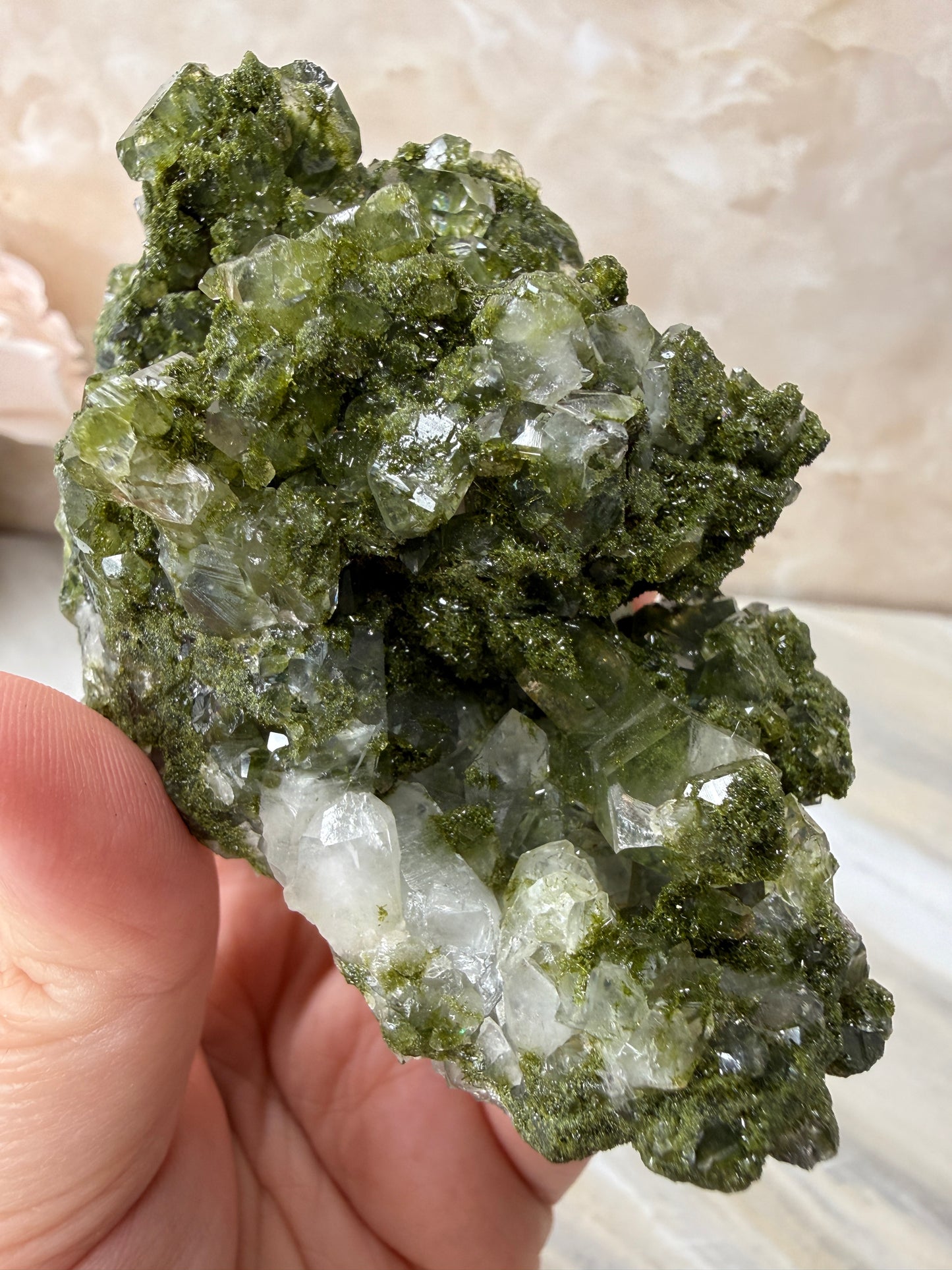Epidote & Quartz Cluster from Turkey