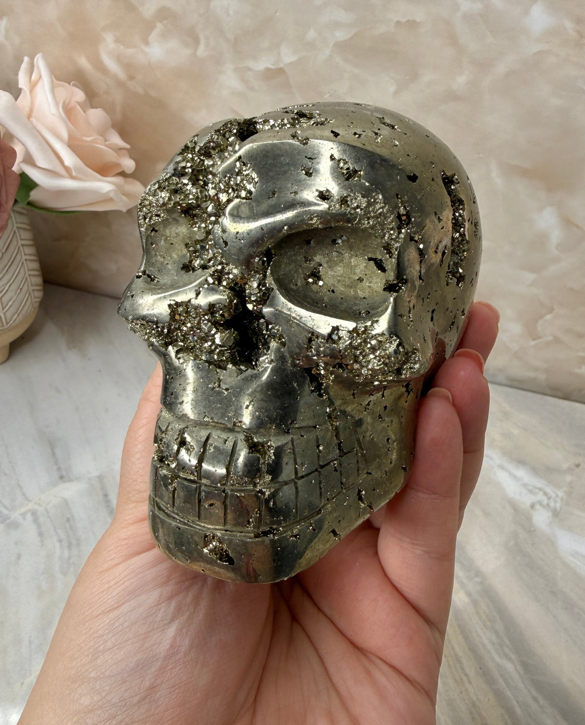 Pyrite Skull