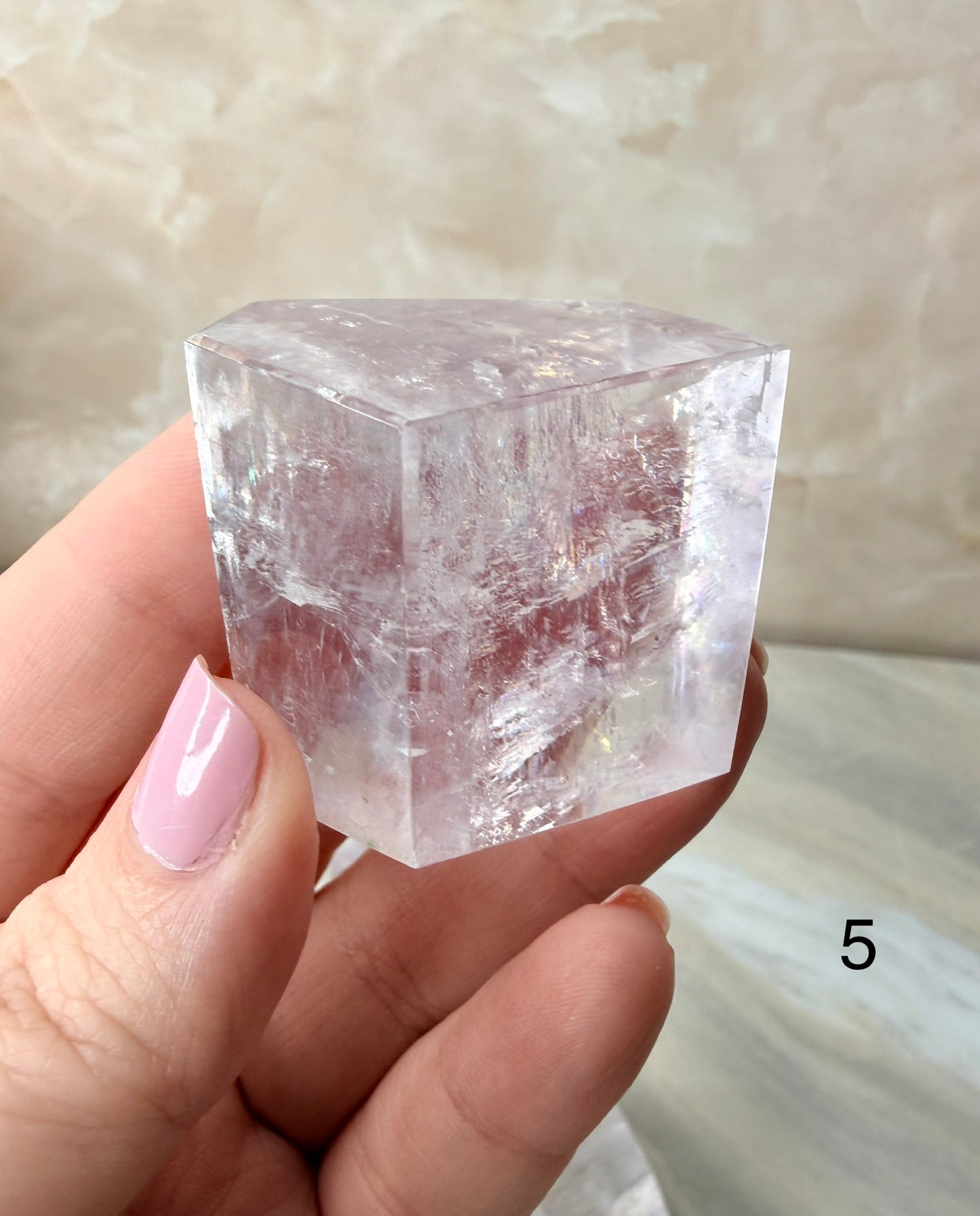 Fully Polished Purple Calcite from Madagascar