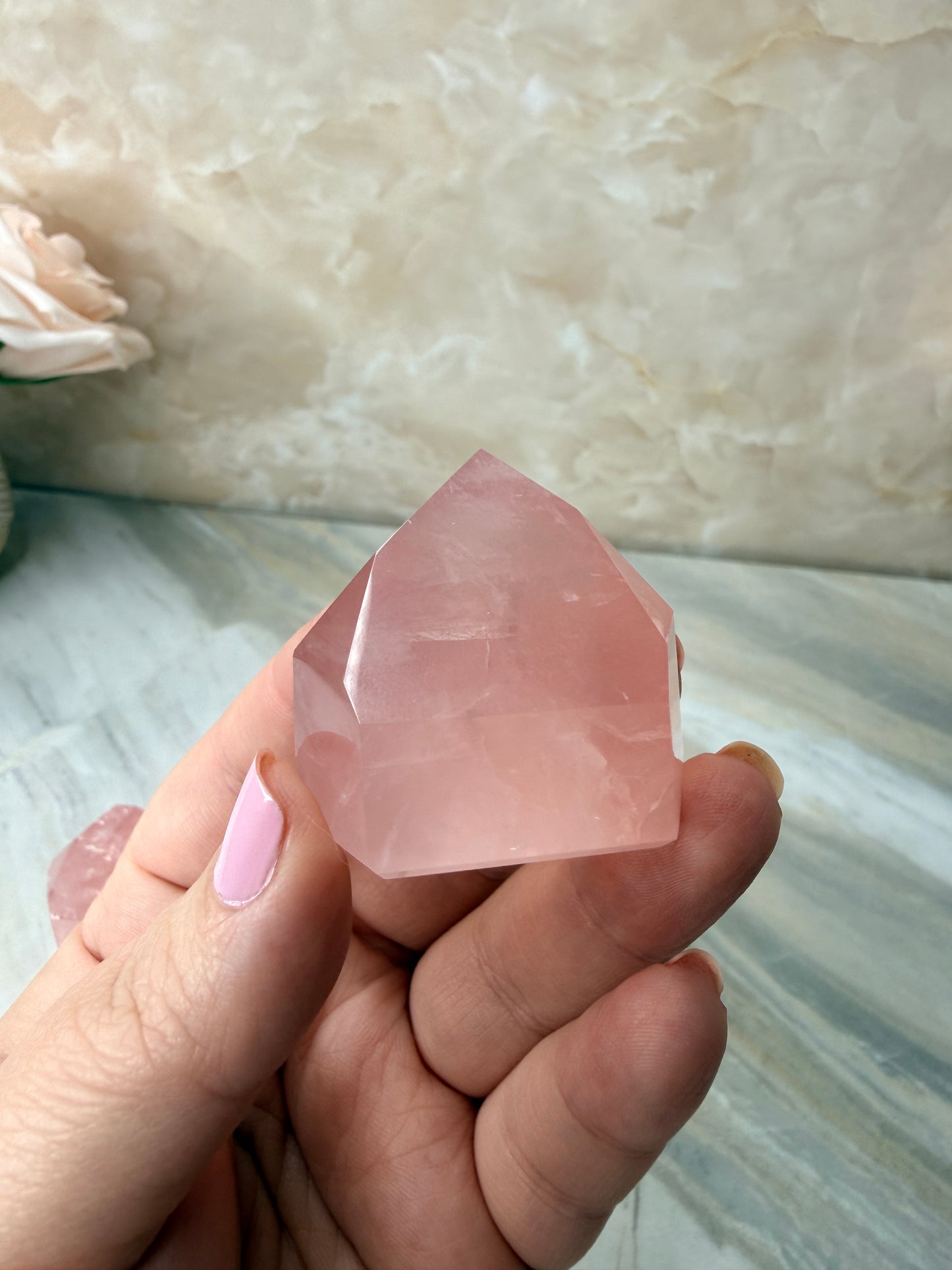 High Quality Rose Quartz Tower