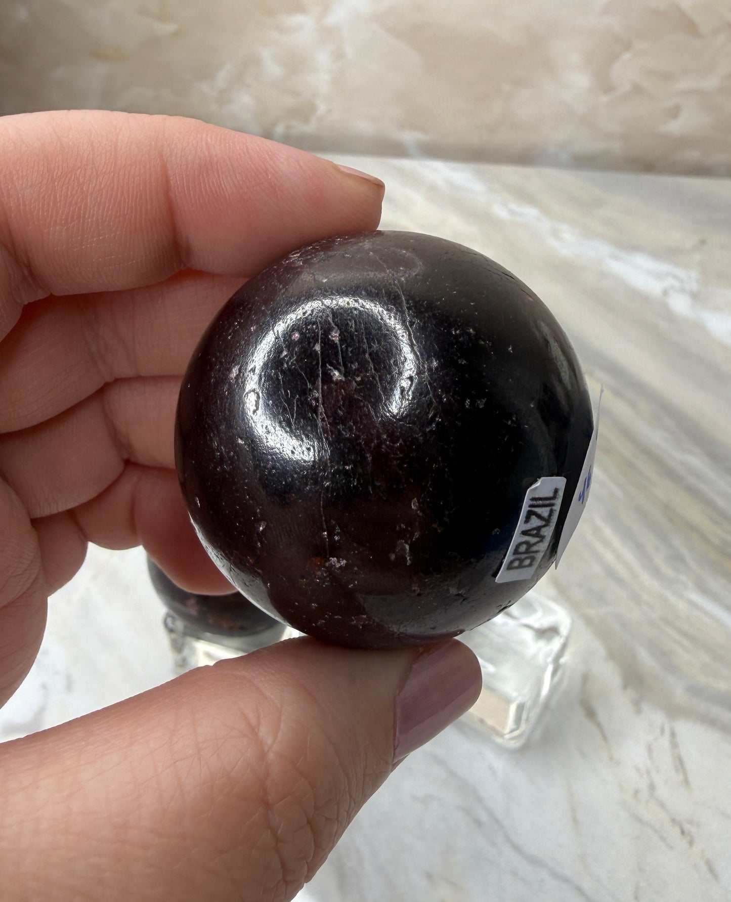 Star Garnet Sphere from Brazil