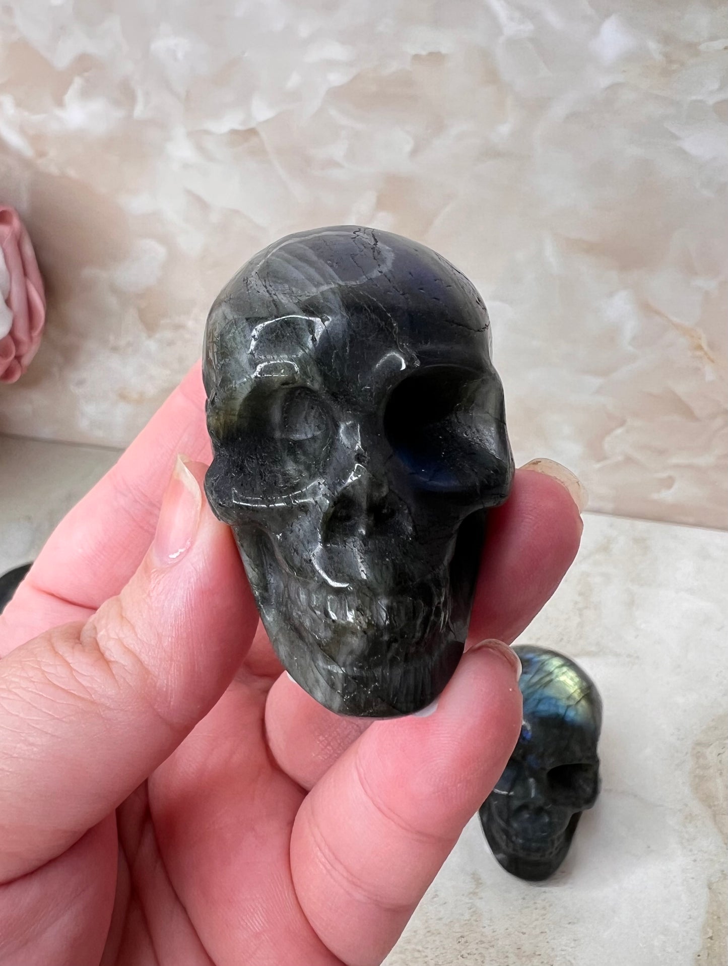 Labradorite Skull