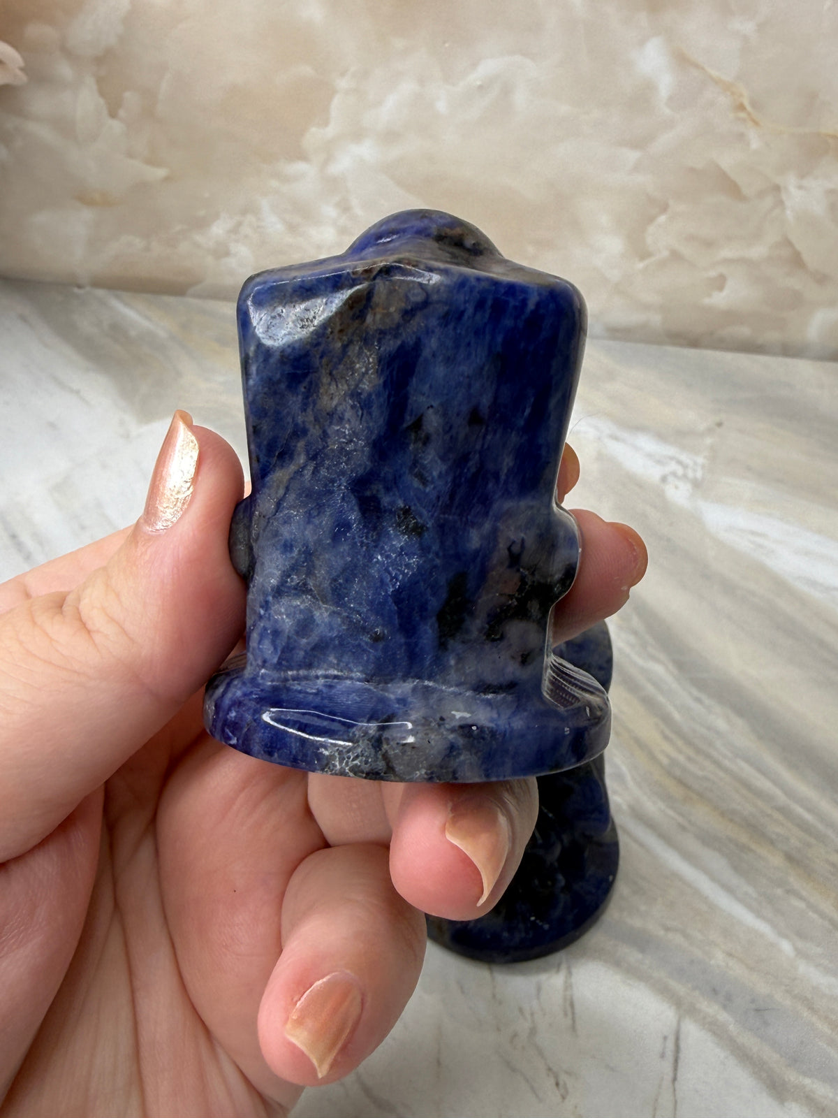 Sodalite Scream Carving