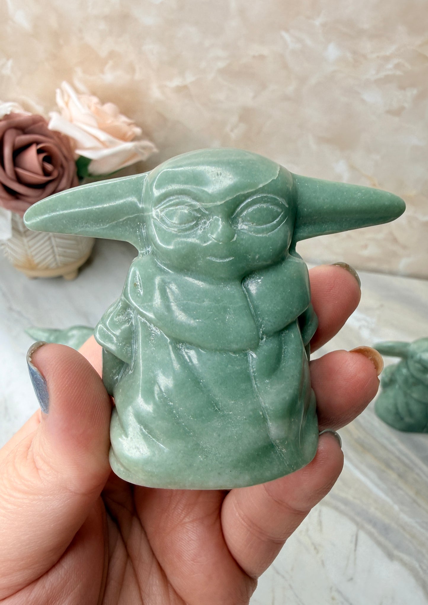 Jade Grogu Carving