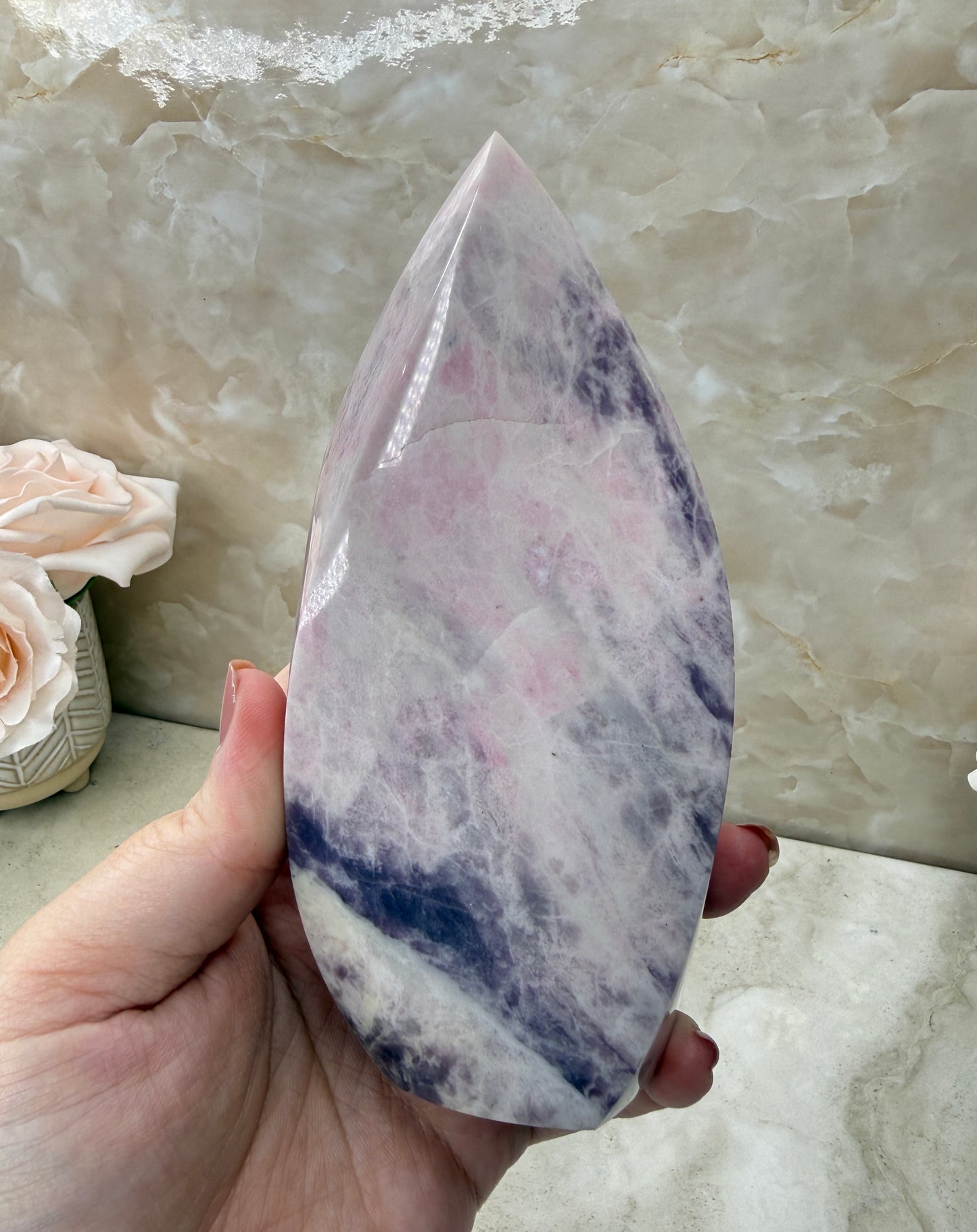 Rare Pink Sodalite Flame