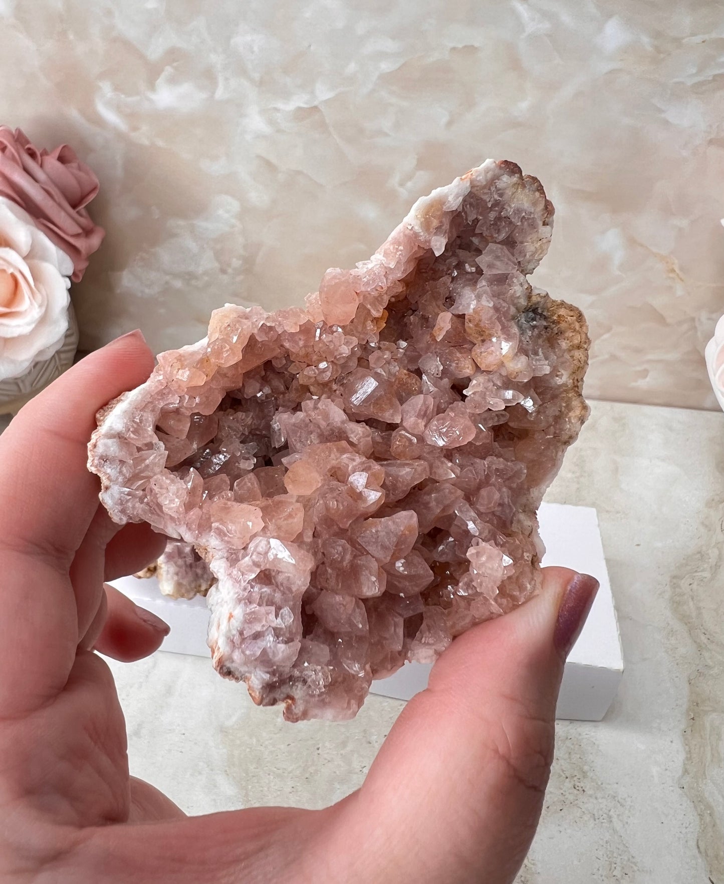 Pink Amethyst Geode from Argentina