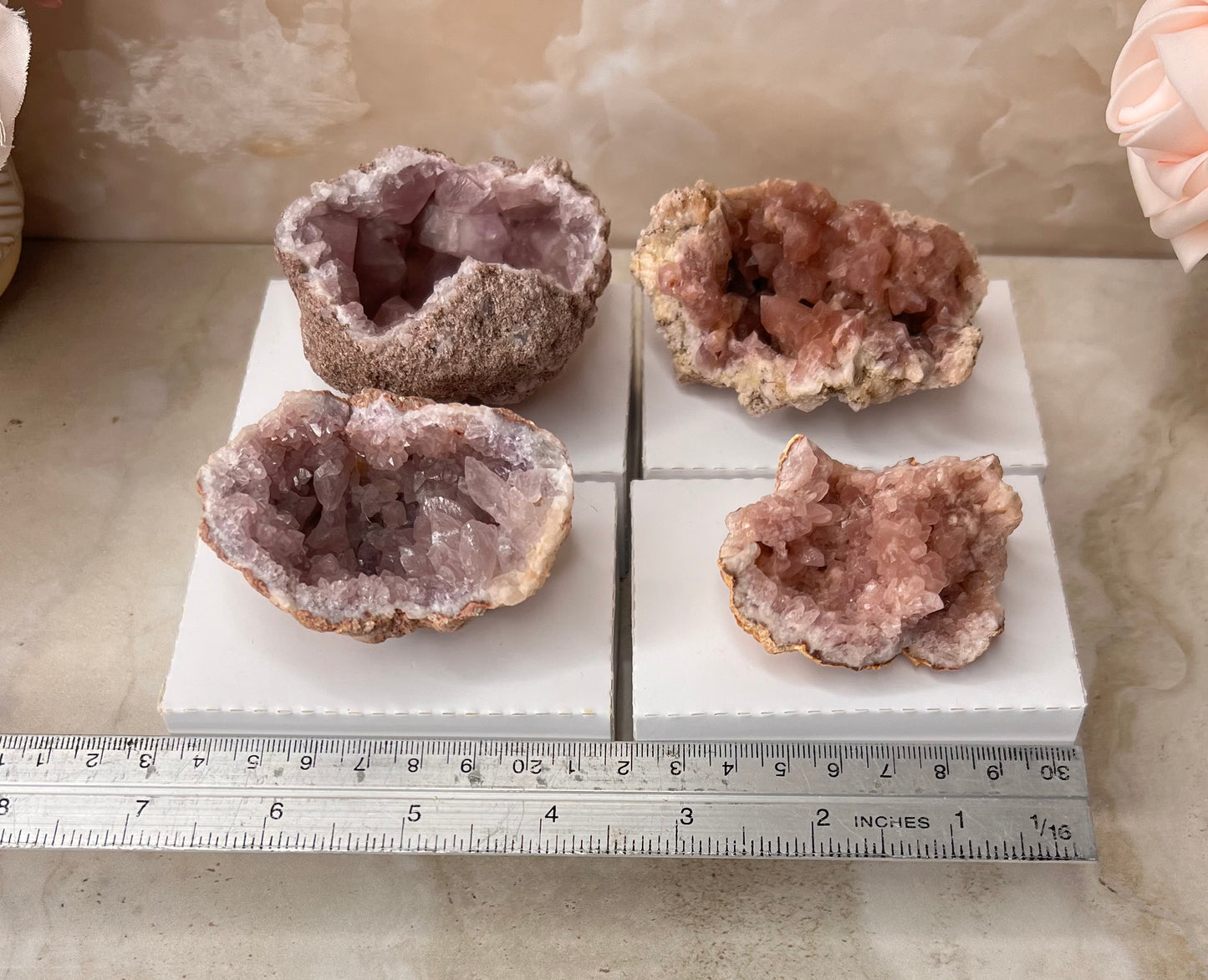 Pink Amethyst Geode from Argentina