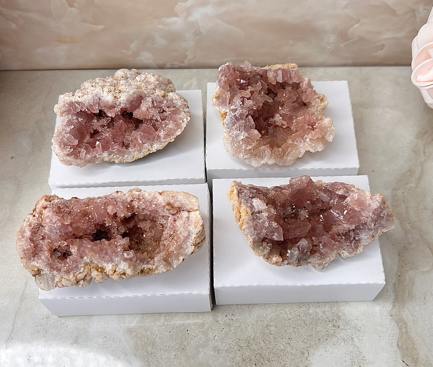 Pink Amethyst Geode from Argentina