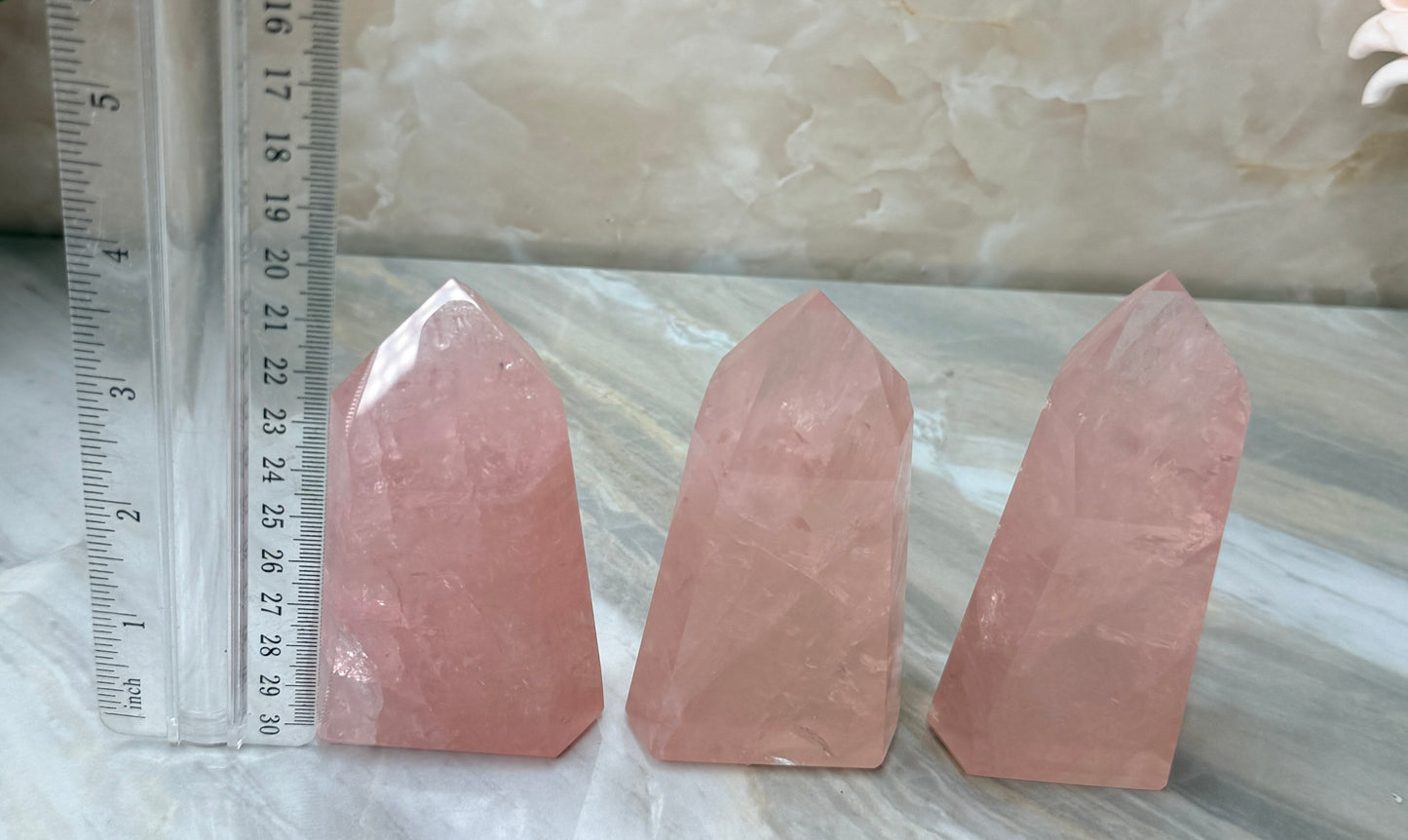High Quality Rose Quartz Tower