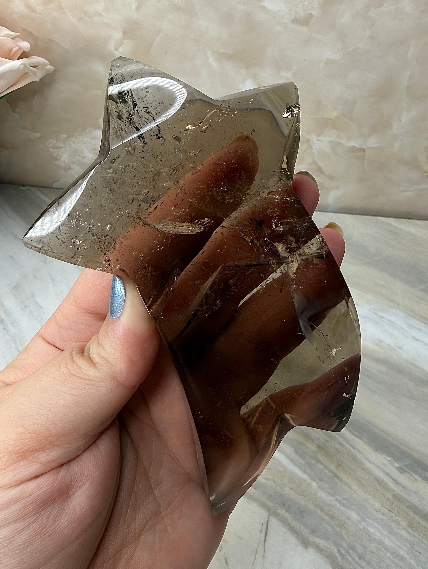 Smokey Quartz Shooting Star from Brazil