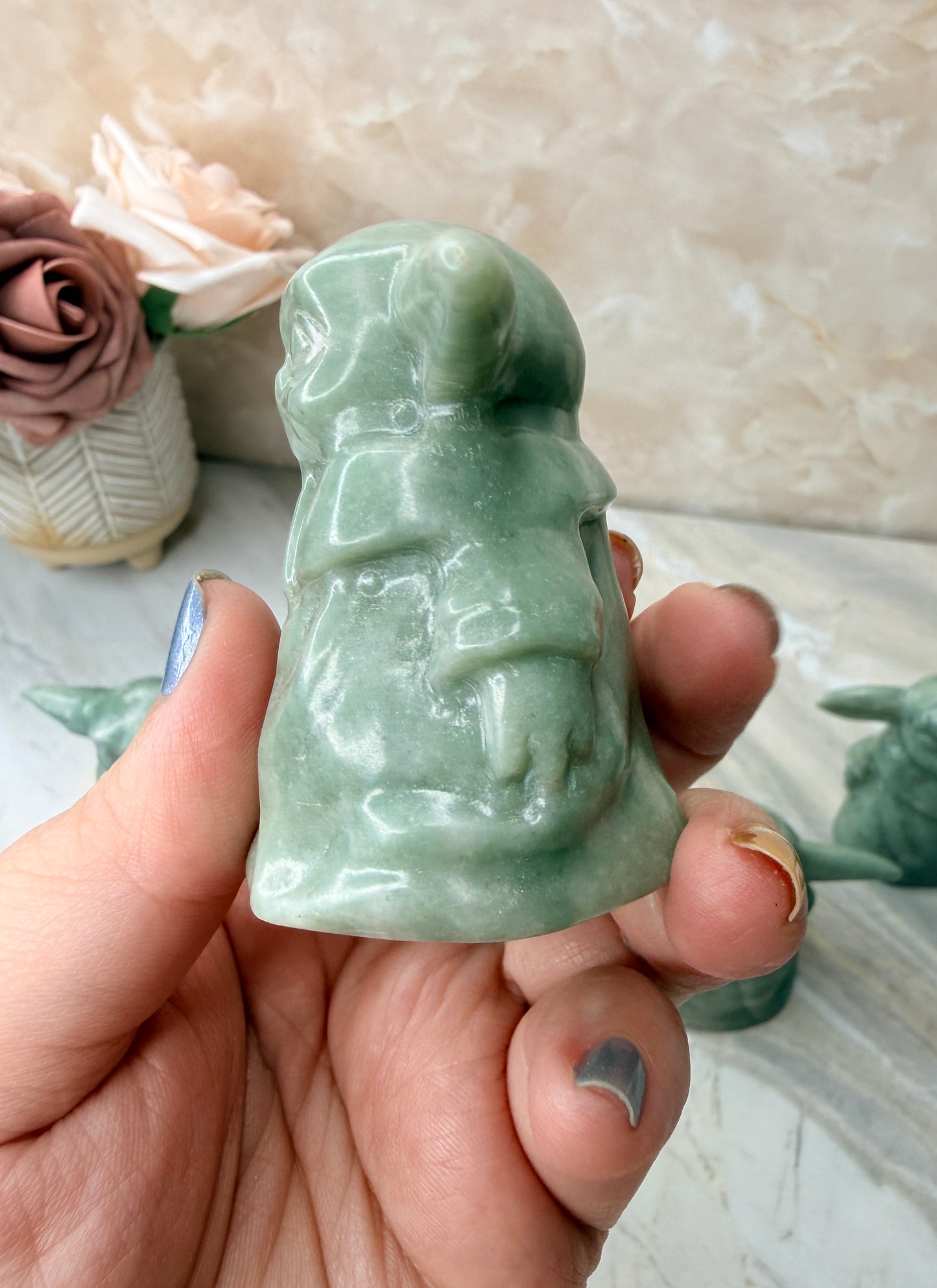 Jade Grogu Carving