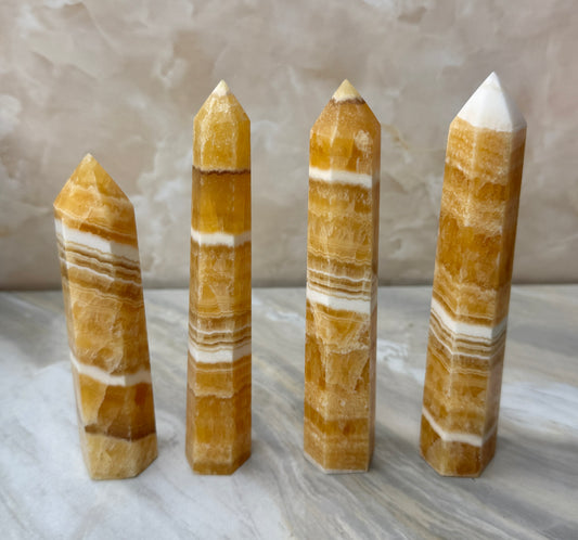 Orange Calcite Tower