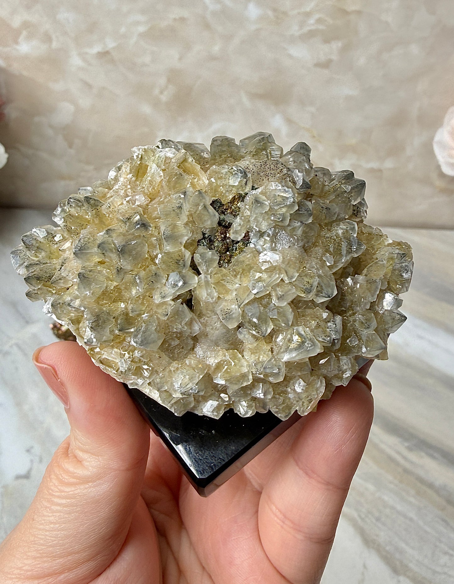 Calcite & Sulphurpyrite Cluster