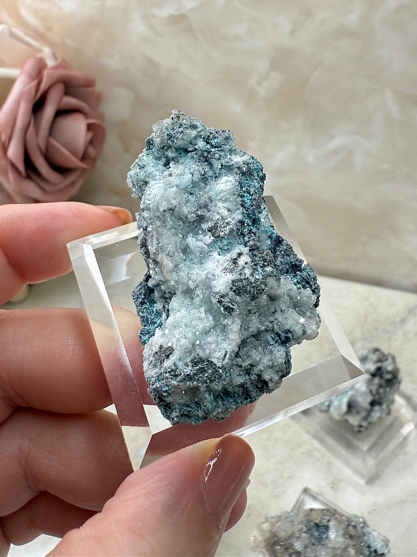 Calcite with Copper from Mexico