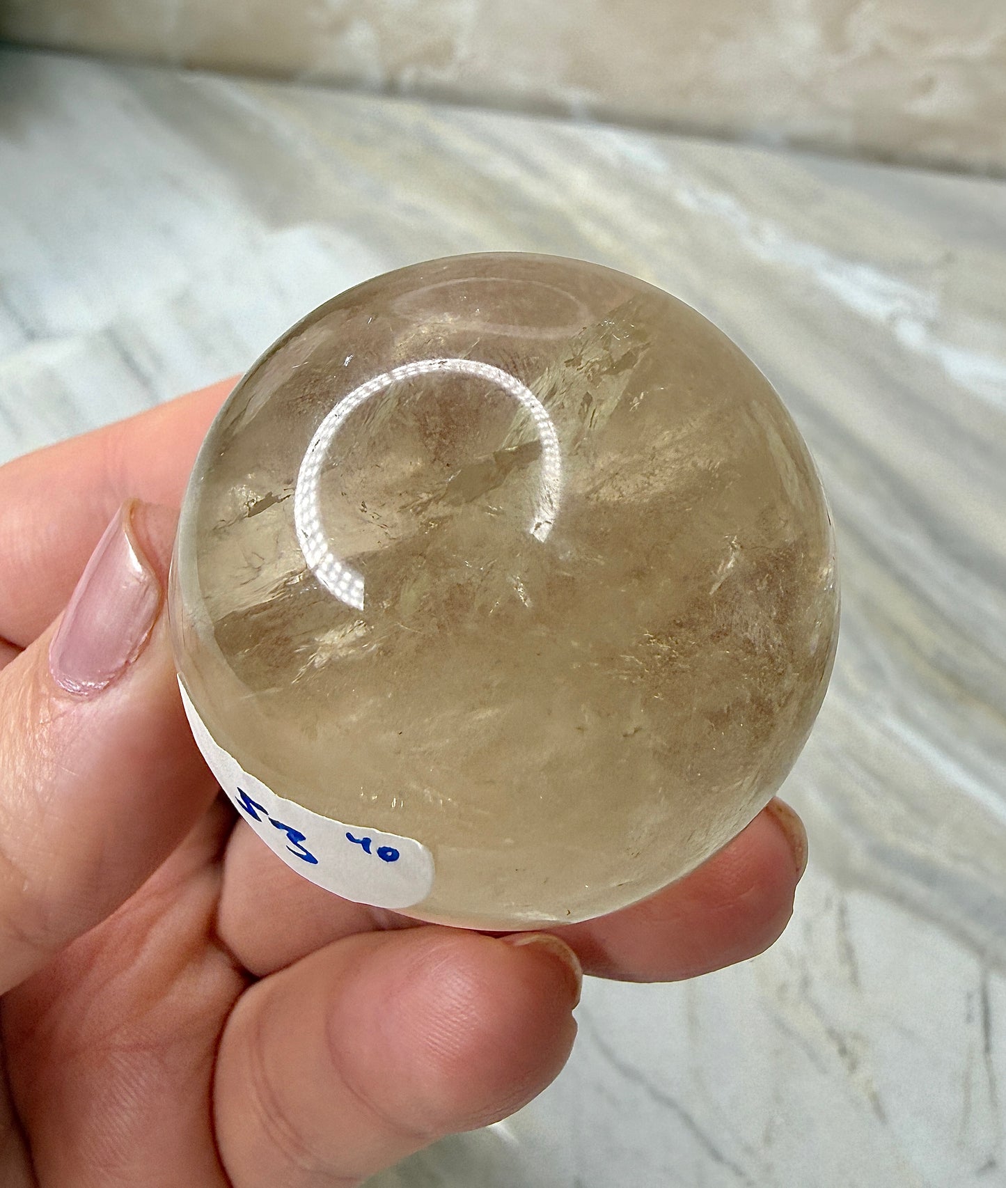 Citrine Sphere 40mm from Brazil