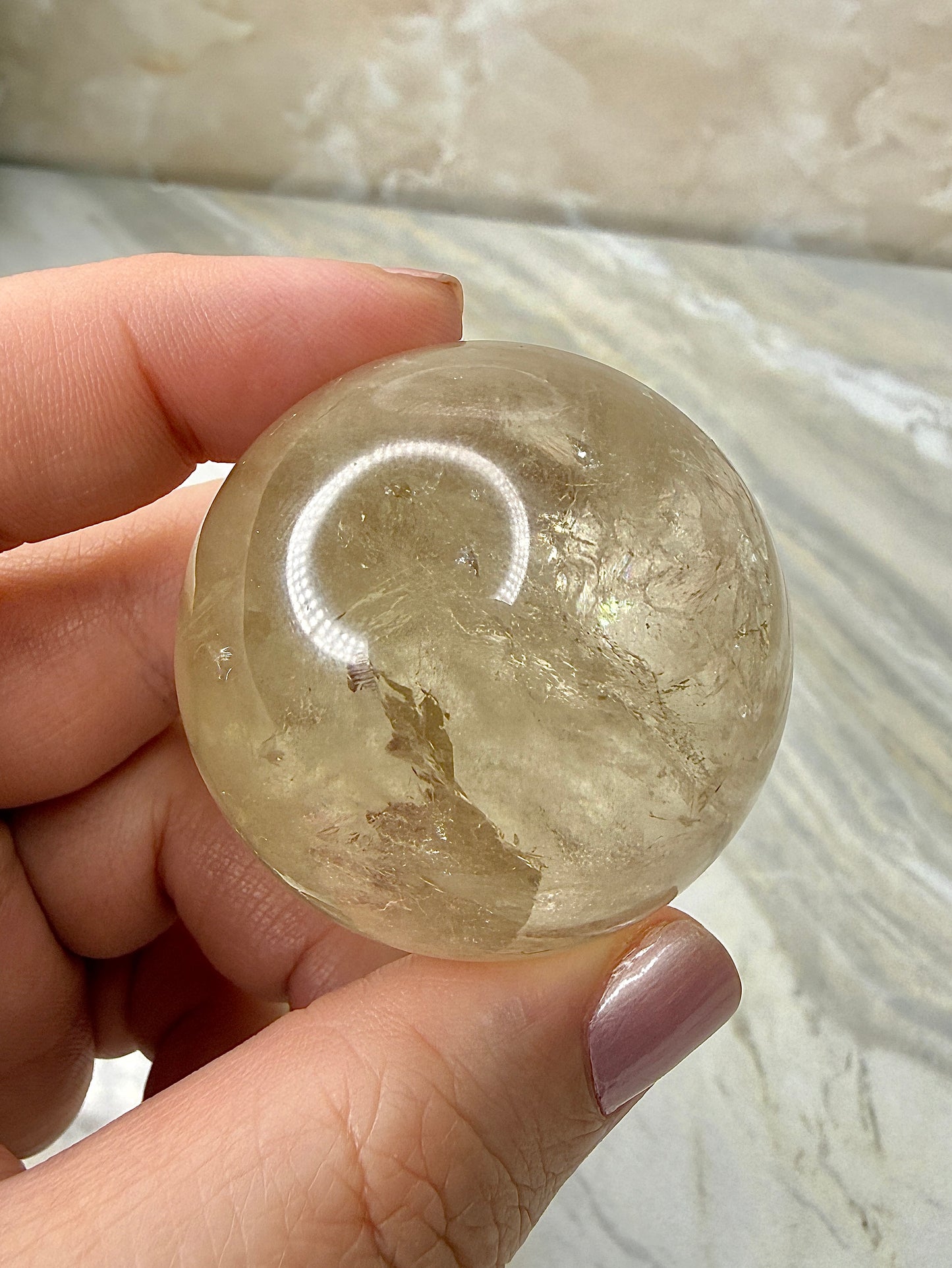 Citrine Sphere 40mm from Brazil