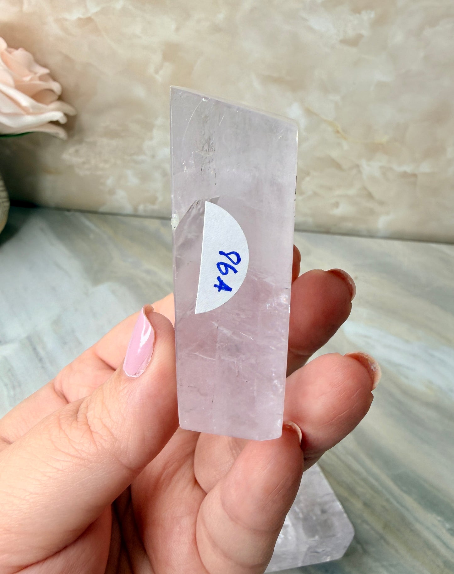 Fully Polished Purple Calcite from Madagascar
