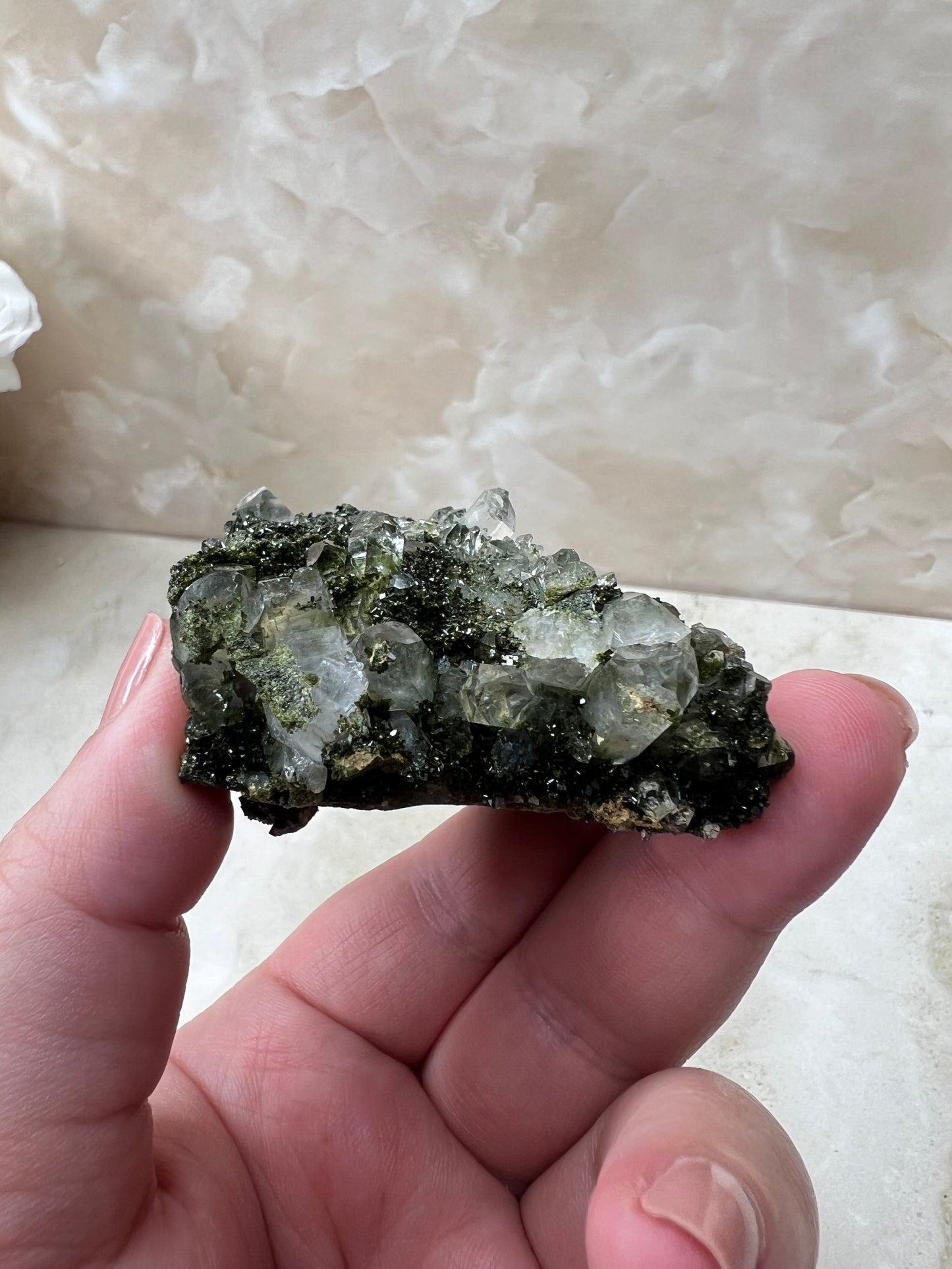 Epidote & Quartz Cluster from Turkey
