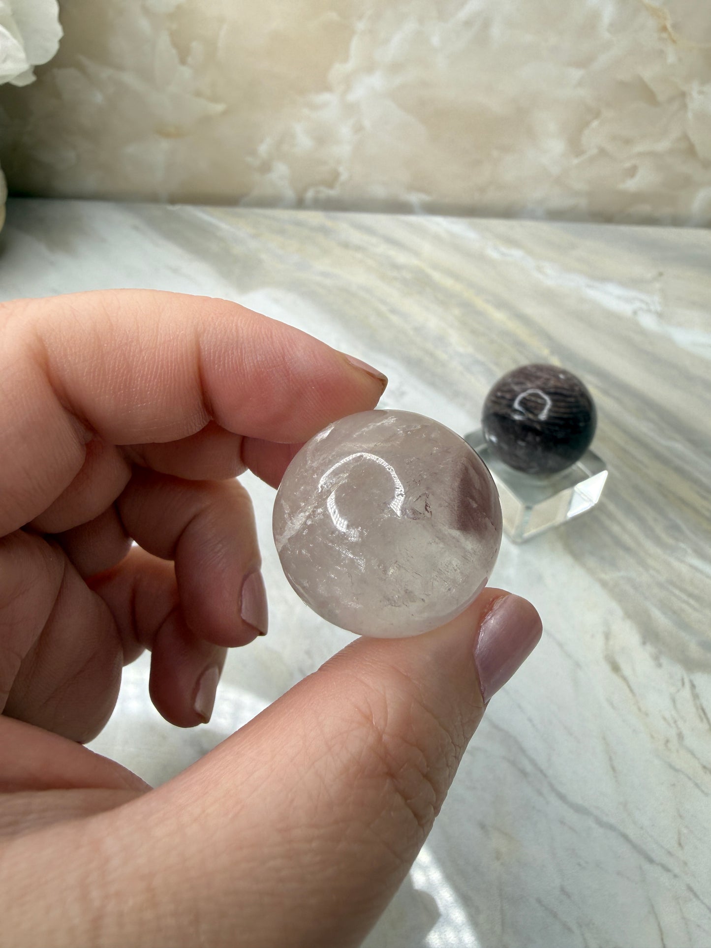 Pink Lithium Sphere from Brazil