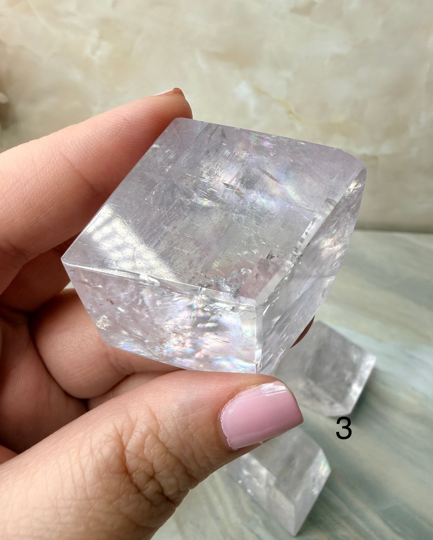 Fully Polished Purple Calcite from Madagascar