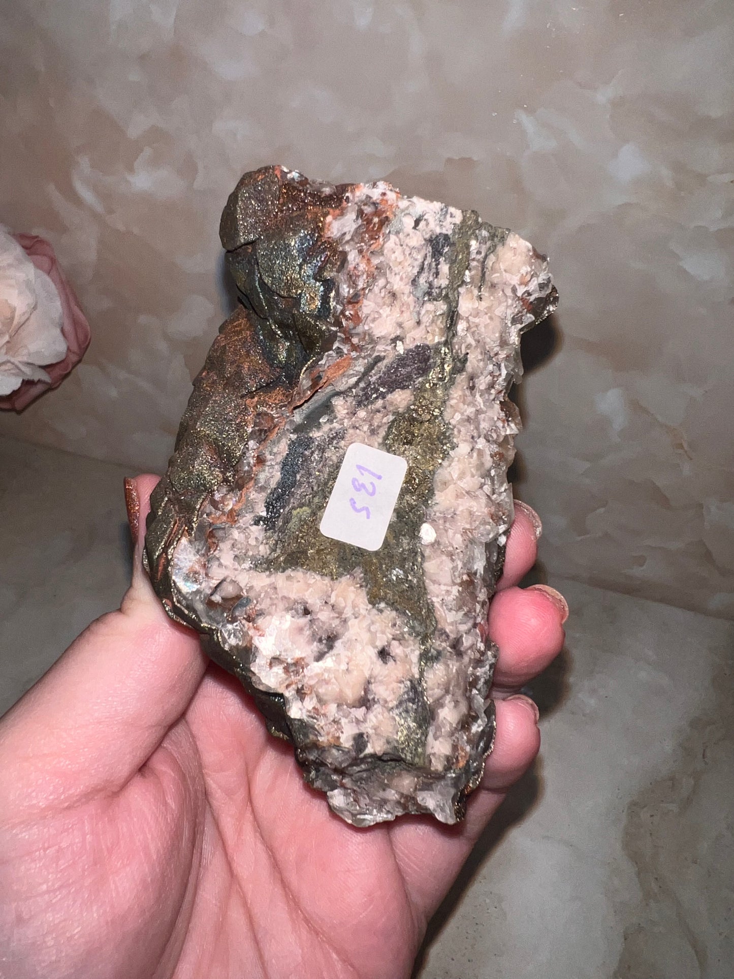 High Quality Chalcopyrite on Benz Calcite