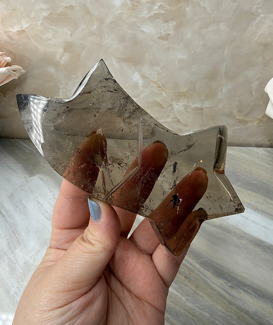 Custom Smokey Quartz Shooting Star from Brazil