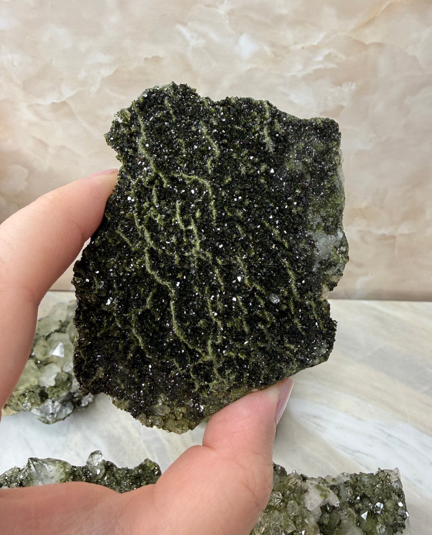 Epidote & Quartz Cluster from Turkey