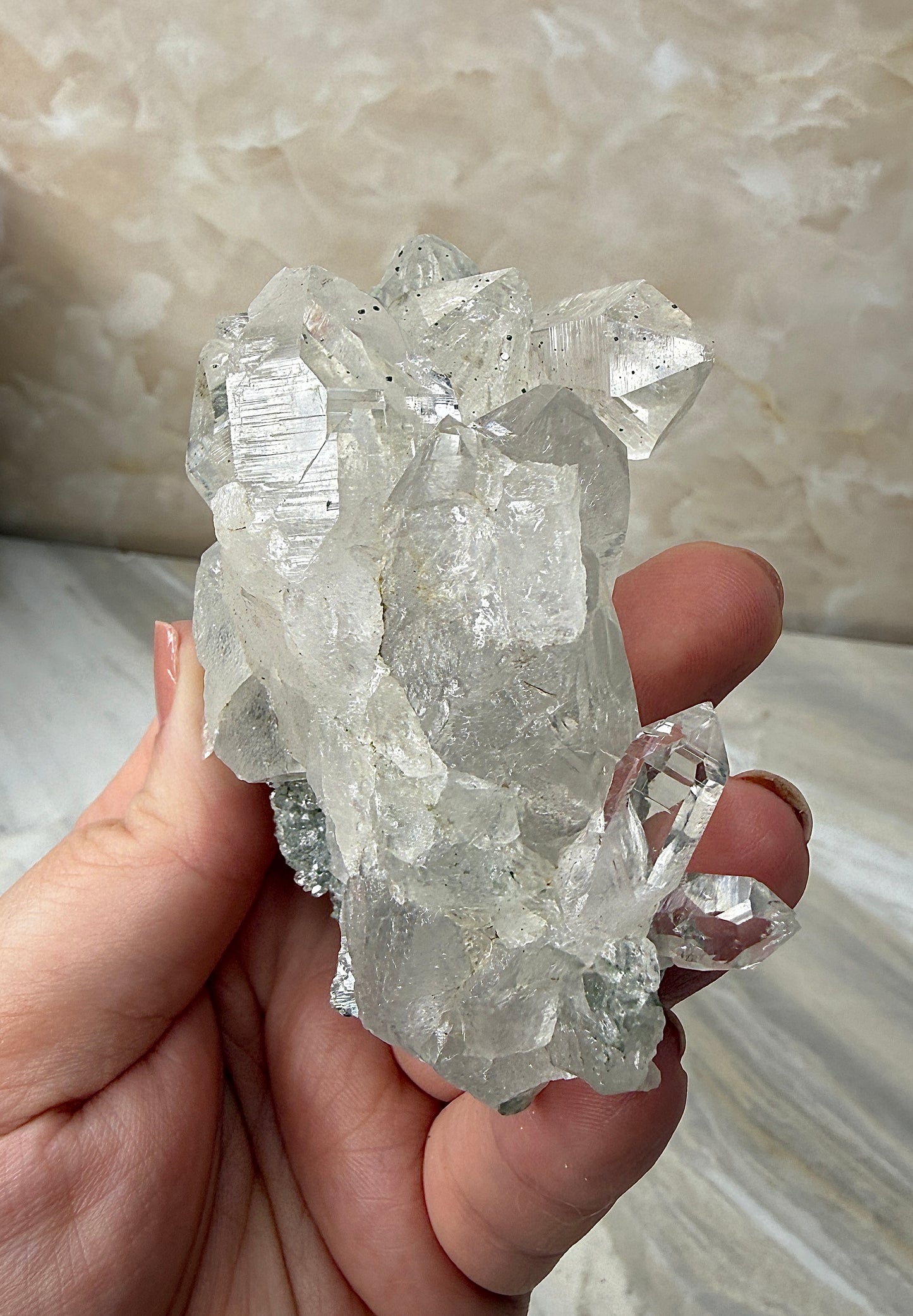 Himalayan Quartz with Chlorite Cluster
