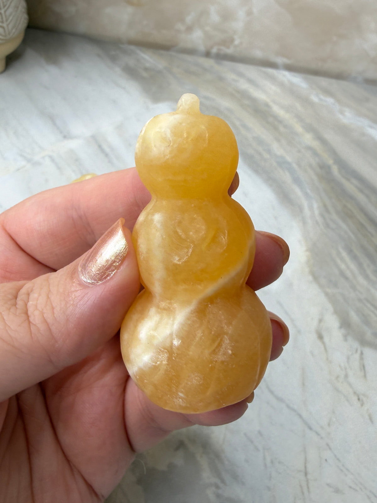 Orange Calcite 3 Pumpkin Carving