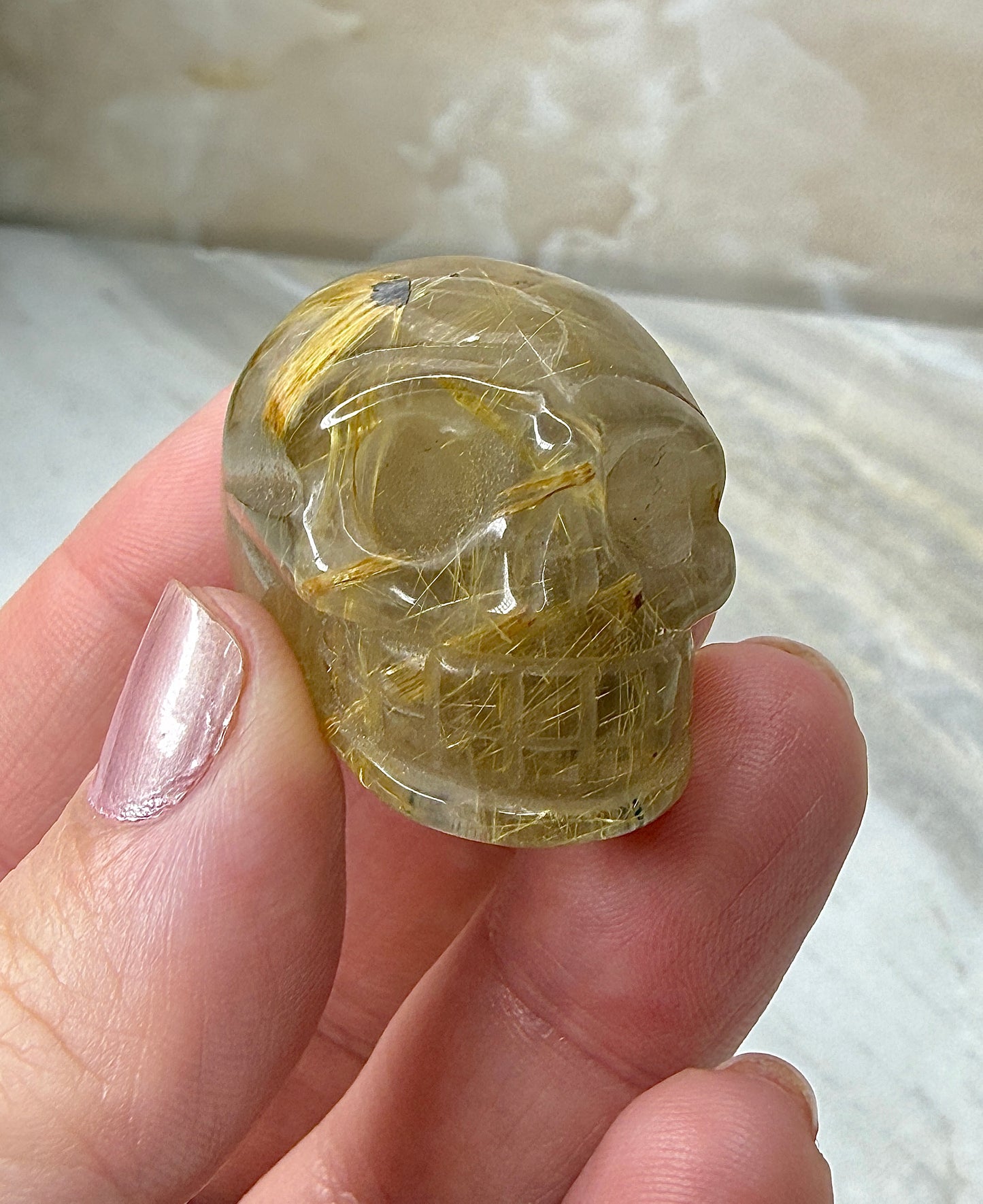 Rutile Skull from Brazil