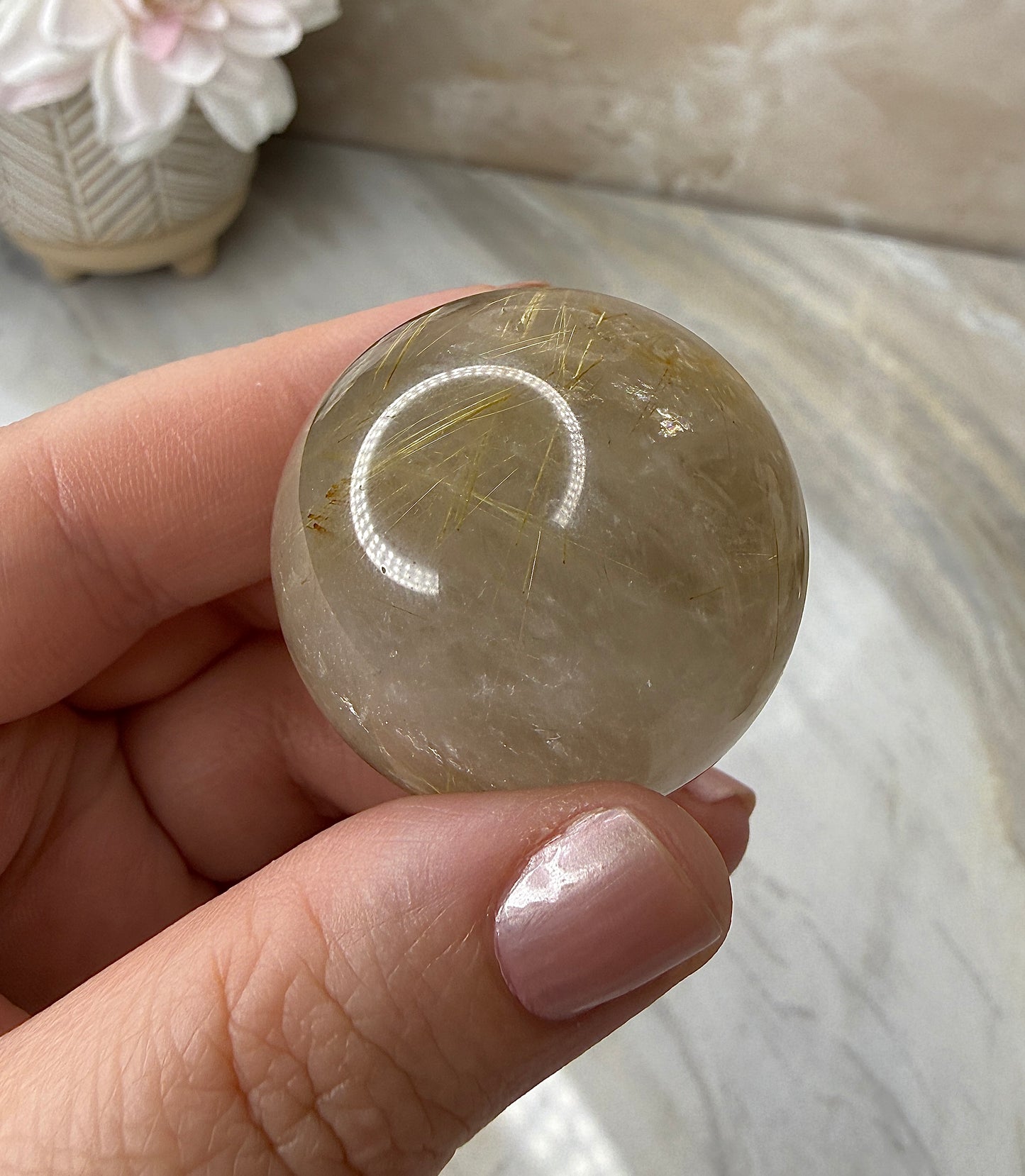 Rutile Sphere 35mm from Brazil