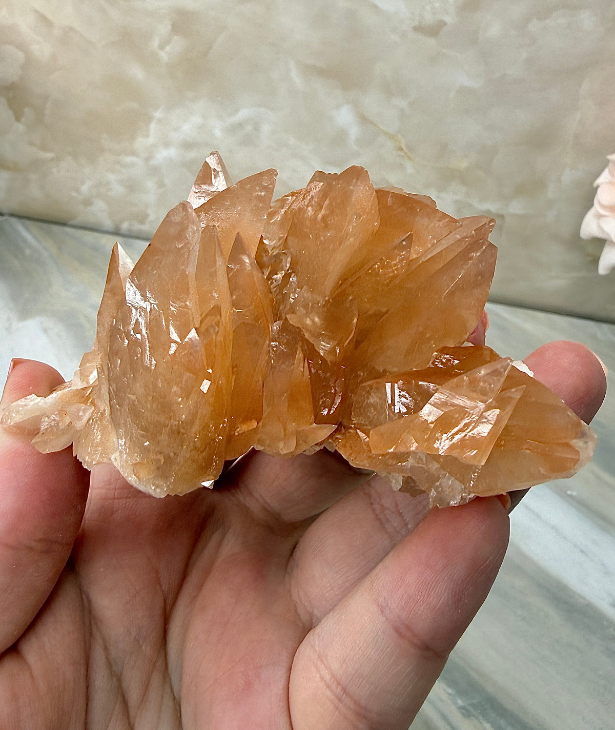 Pink/Peach Dogtooth Calcite
