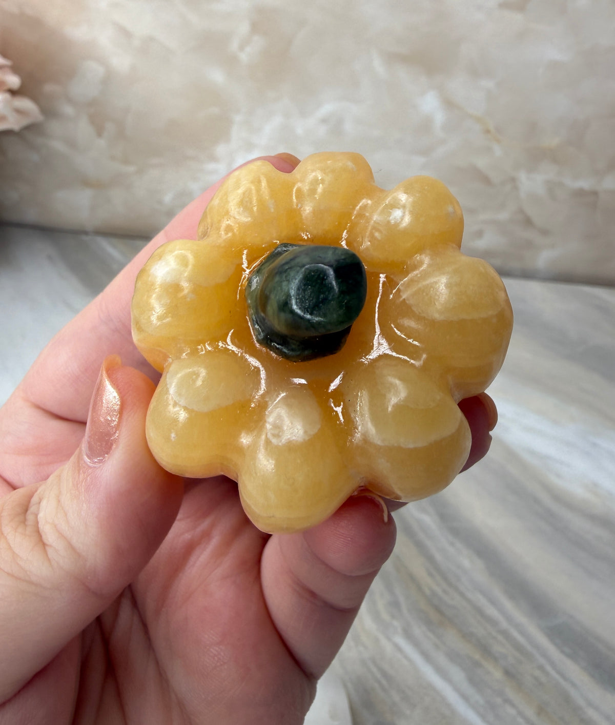 Orange Calcite Pumpkin