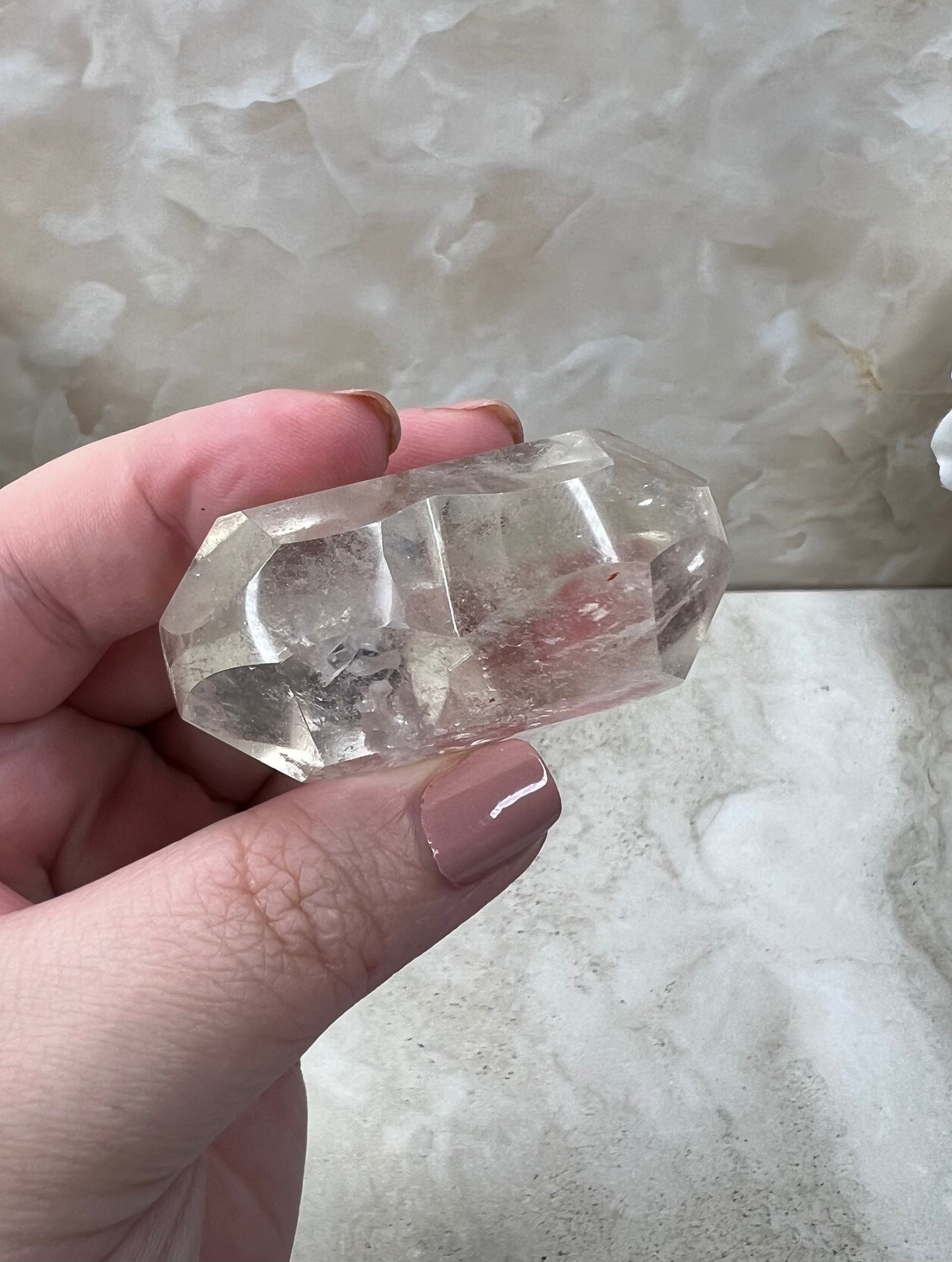 Faceted Citrine Quartz Heart from Brazil