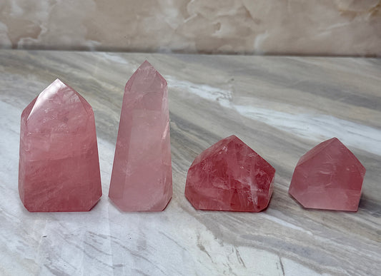 High Quality Rose Quartz Tower