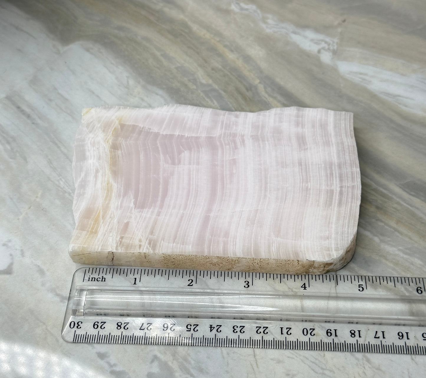 UV Reactive Pink Mangano Calcite Slab