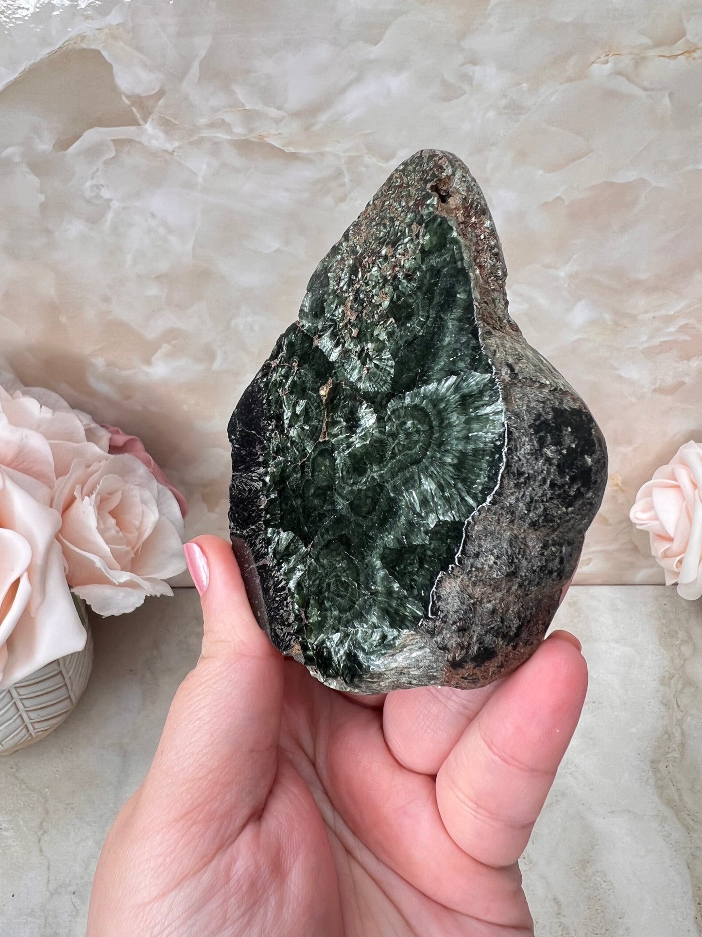 Large Seraphinite Slab from Russia