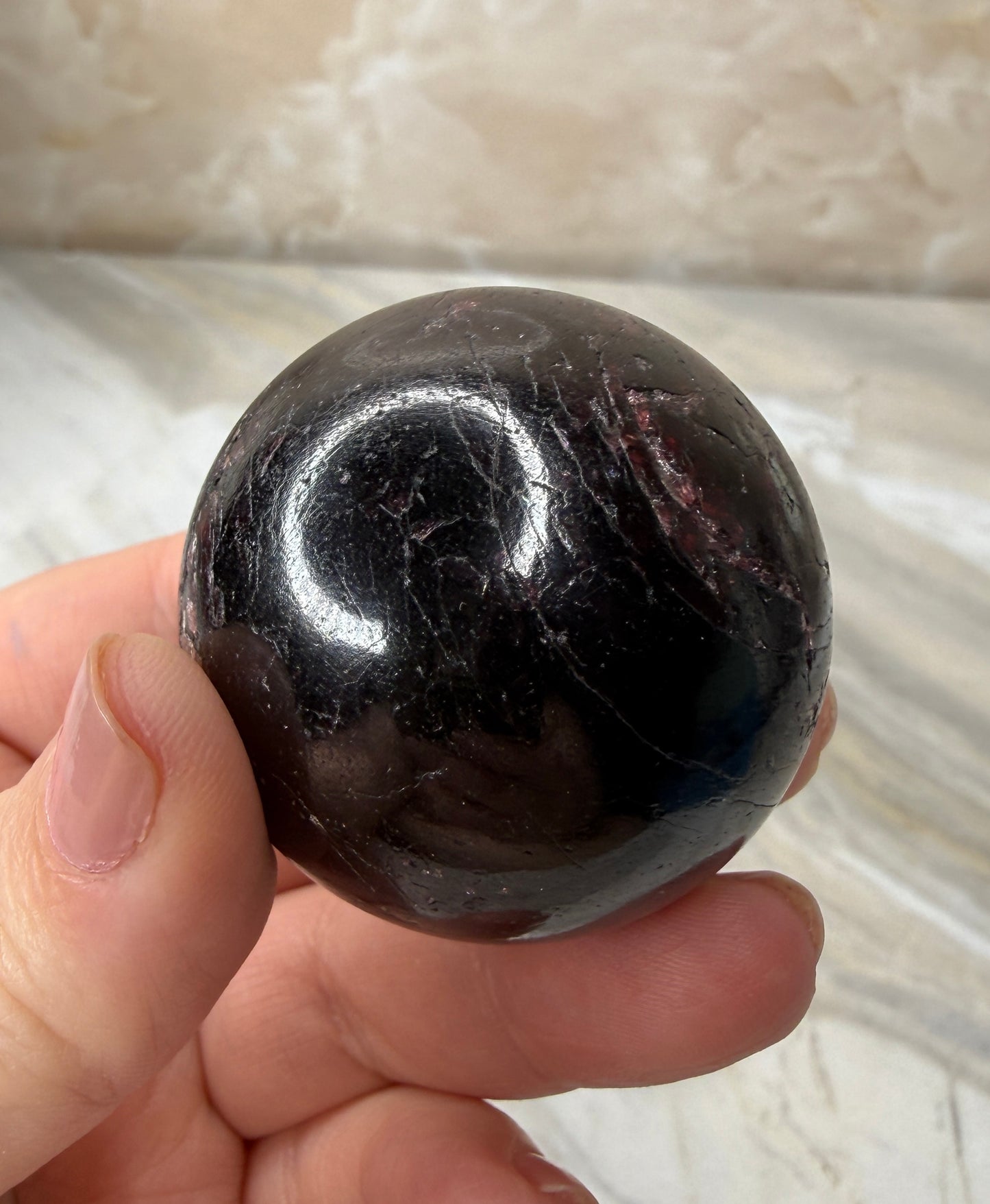 Star Garnet Sphere from Brazil