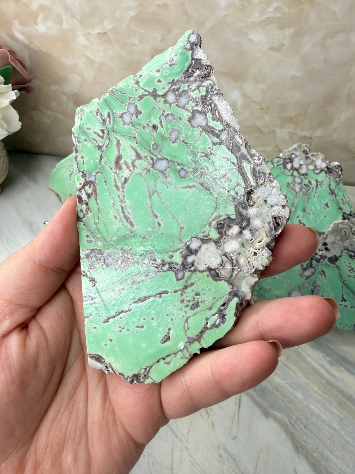 Imperfect Variscite Slabs (Please note Imperfections in each slab)